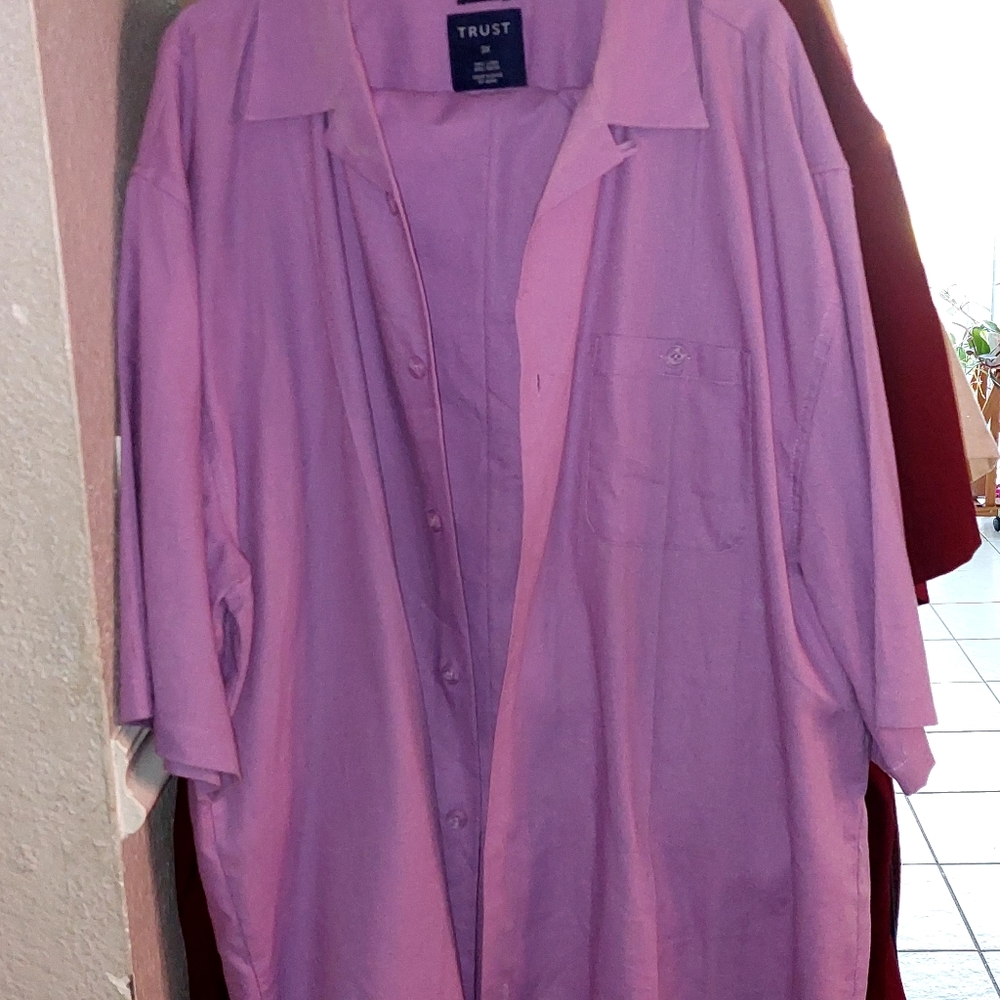 MEN TRUST LAVENDER 2pc Linen Pants Set, sz 3X, $27 GLENN HEIGHTS TX PPU OR SHIP